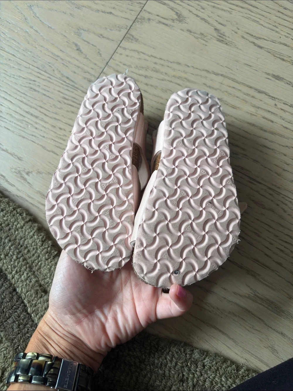Birkenstock Toddler Pink Soft Footbed Sandals - size 7